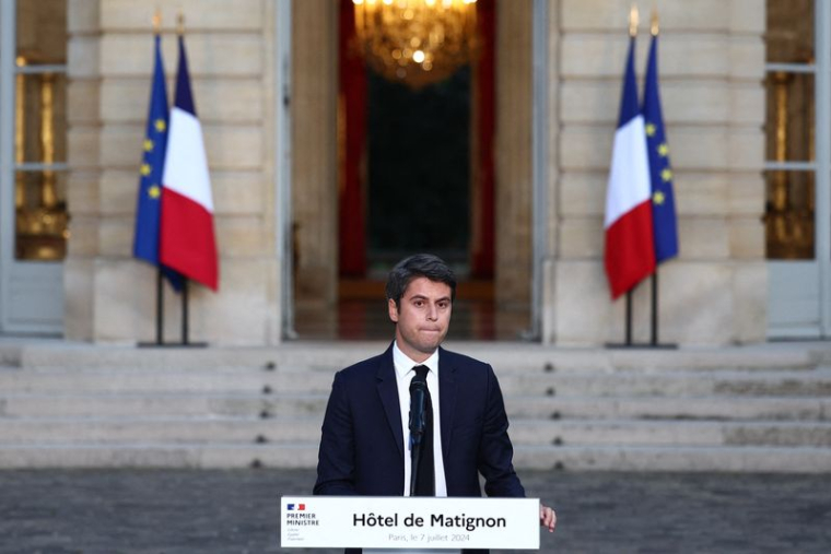 Gabriel Attal réagit après les résultats du second tour des législatives anticipées de 2024