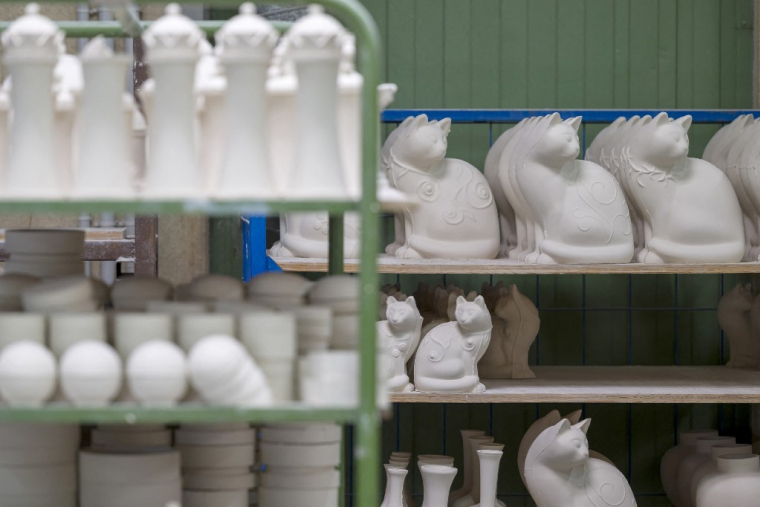 Manufacture des Emaux de Longwy. ( AFP / JEAN-CHRISTOPHE VERHAEGEN )