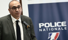 Le ministre de l'Intérieur Laurent Nuñez lors d'une conférence de presse à Marseille, le 9 avril 2026 ( AFP / Thibaud MORITZ )