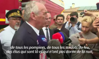 Incendie dans l'Aude: "Une catastrophe d'ampleur inédite" (Bayrou)