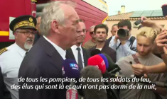 Incendie dans l'Aude: "Une catastrophe d'ampleur inédite" (Bayrou)