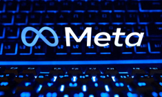 Illustration représentant le logo de Meta et un clavier