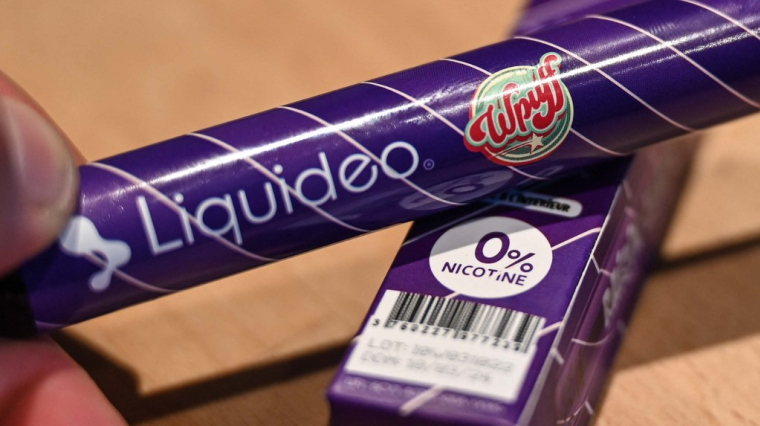 Une cigarette électronique à usage unique. ( AFP / DENIS CHARLET )