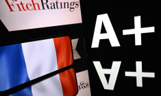 Fitch maintient la note A+ de la France mais abaisse sa perspective ( AFP / Lionel BONAVENTURE )