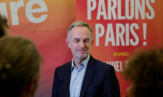 Emmanuel Grégoire à Paris le 5 novembre 2025 ( AFP / GEOFFROY VAN DER HASSELT )
