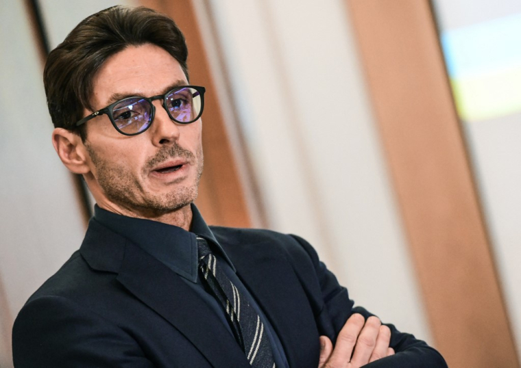 Pier-Silvio Berlusconi à Milan, en Italie, le 10 janvier 2020. ( AFP / MIGUEL MEDINA )