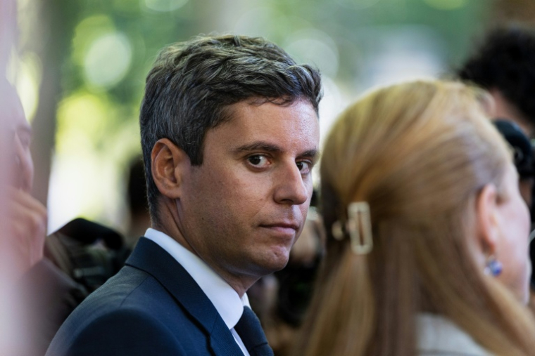 Gabriel Attal, secrétaire général de Renaissance et candidat à la présidentielle, à Lille, le 5 septembre 2026 ( AFP / Sameer Al-DOUMY )