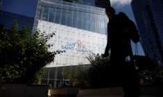 Le siège social de Saint-Gobain dans le quartier d'affaires de La Défense à Paris