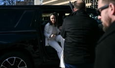 L'opposante vénézuélienne Maria Corina Machado arrive à la Maison Blanche le 15 janvier 2026 pour un déjeuner avec le président américain Donald Trump ( AFP / Brendan SMIALOWSKI )