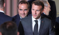 Emmanuel Macron et Sébastien Lecornu à Paris, le 16 avril 2026. ( POOL / LUDOVIC MARIN )