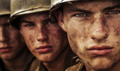 Avec sa puissance de média de masse, le cinéma joue un rôle clé dans la structuration d'une mémoire visuelle du second conflit mondial, comme en témoignent certains succès commerciaux. (crédit : Adobe Stock / photo générée par IA)