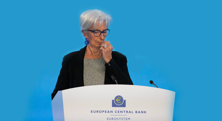 Christine Lagarde, présidente de la BCE, a du mal à contenir la hausse des prix dans la zone euro, qui remontée à 7% en avril. (© AFP)