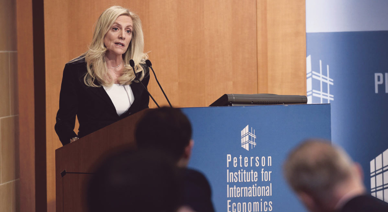 Lael Brainard, gouverneur de la Réserve Fédérale, estime qu'«il est primordial de faire ralentir l'inflation». (© FED)