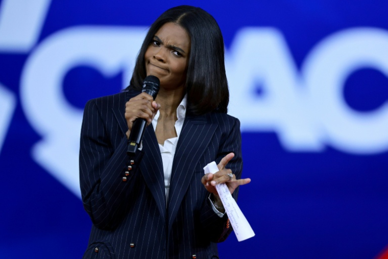 L'influenceuse américaine Candace Owens lors d'une réunion politique des conservateurs à Orlando, en Floride, le 25 février 2022 ( GETTY / JOE RAEDLE )