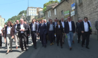 Emmanuel Macron à Roquefort pour les 100 ans de l'appellation