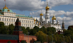 Le Kremlin lors du jour de la Victoire à Moscou, en Russie