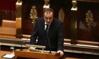 Le Premier ministre Sébastien Lecornu prononce son discours de politique générale devant l'Assemblée nationale à Paris, le 14 octobre 2025 ( AFP / Thomas SAMSON )