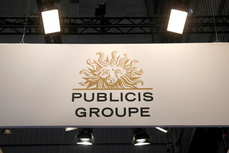 Le logo de Publicis est visible au salon VivaTech à Paris