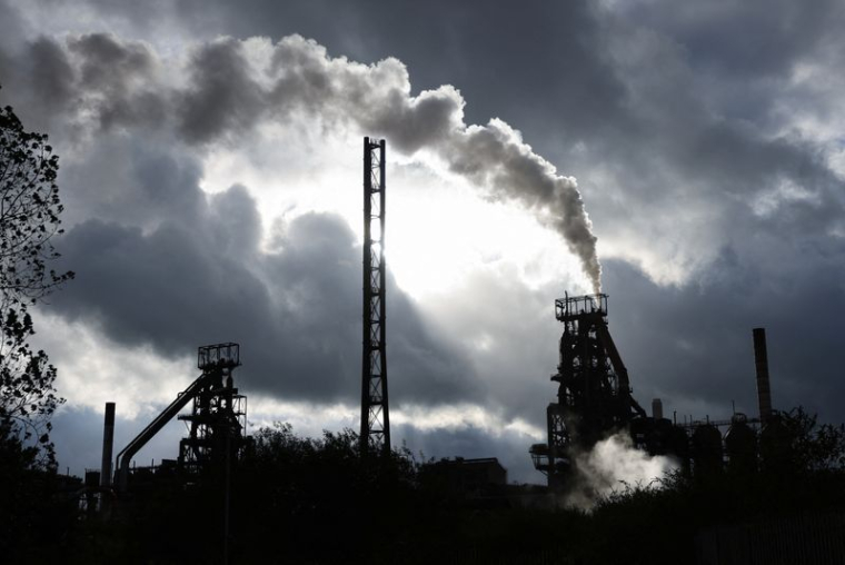 Une usine de production d'acier à Port Talbot, au Pays de Galles