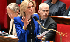 Agnès Pannier-Runacher, le 16 mai 2023, à l'Assemblée nationale ( AFP / EMMANUEL DUNAND )