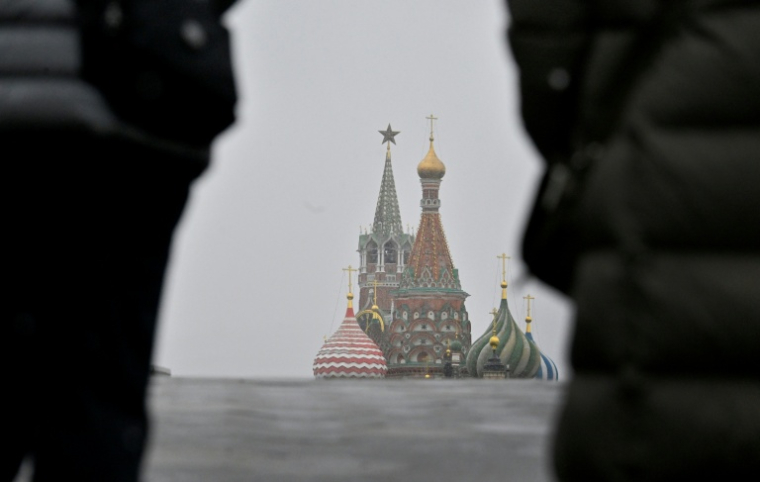 La cathédrale Basile-le-Bienheureux à Moscou, le 10 avril 2026  ( AFP / Alexander NEMENOV )