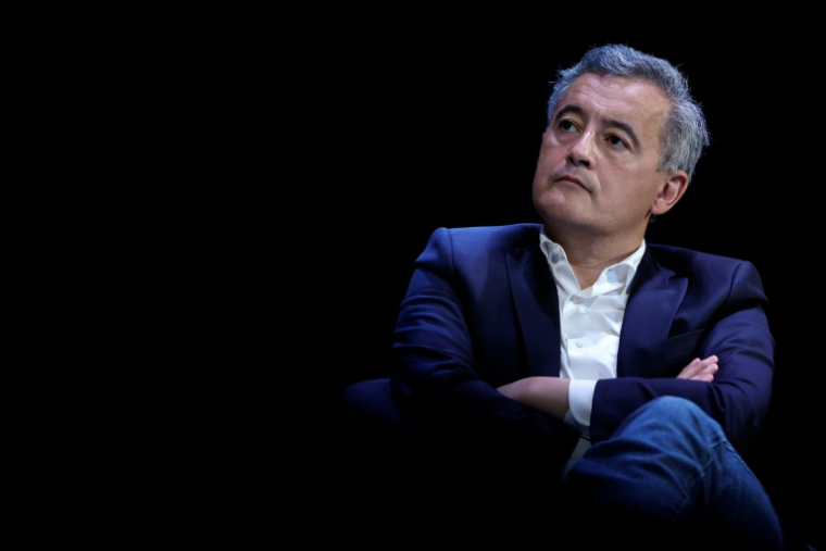 Le ministre de la Justice Gérald Darmanin à Paris, le 11 avril 2026 ( AFP / Ian LANGSDON )