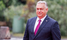 Le Premier ministre hongrois Viktor Orban à Tirana le 16 mai 2025 ( AFP / Ludovic MARIN )