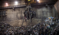 Un site d'une filiale d'Urbaser à Fos-sur-Mer. ( AFP / CLEMENT MAHOUDEAU )
