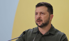 Photo d'archives du président ukrainien Volodimir Zelensky