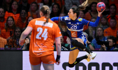 Lucie Granier à Rotterdam le 14 décembre 2025 ( AFP / JOHN THYS )