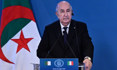 Le président algérien Abdelmadjid Tebboune à Rome le 23 juillet 2025. ( AFP / TIZIANA FABI )