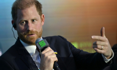 Le prince Harry à Kiev le 23 avril 2026 ( AFP / Genya Savilov )