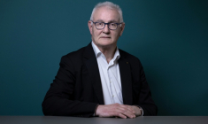 Daniel Baal, président de Crédit Mutuel Alliance fédérale, le 3 avril 2024 à Paris. ( AFP / JOEL SAGET )