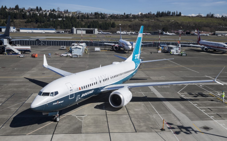 Un Boeing 737 MAX 7 à Renton, aux États-Unis, le 16 mars 2018. ( GETTY IMAGES NORTH AMERICA / STEPHEN BRASHEAR )
