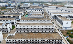 Un complexe fermé dédié à des escroqueries en ligne, géré par Jin Zi Hui Property Management,au Cambodge, le 22 septembre 2026 ( AFP / Suy SE )