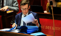 Le ministre de l'Éducation nationale Édouard Geffray à l'Assemblée nationale, le 1er juin 2026 à Paris ( AFP / Ludovic MARIN )