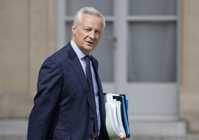 Bruno Le Maire à Paris, le 30 août 2023. ( AFP / LUDOVIC MARIN )