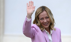 Giorgia Meloni, à Rome, le 16 septembre 2024 ( AFP / FILIPPO MONTEFORTE )