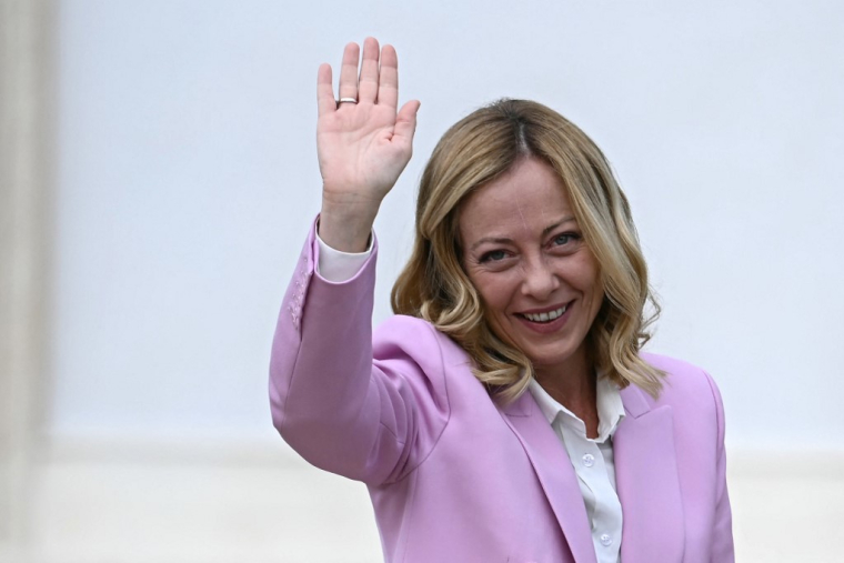 Giorgia Meloni, à Rome, le 16 septembre 2024 ( AFP / FILIPPO MONTEFORTE )