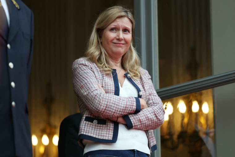 Yaël Braun-Pivet à Paris, le 7 septembre 2024. ( AFP / THOMAS SAMSON )