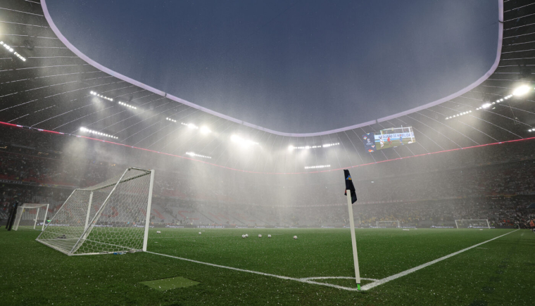 La grêle retarde le coup d'envoi d'Allemagne-Portugal