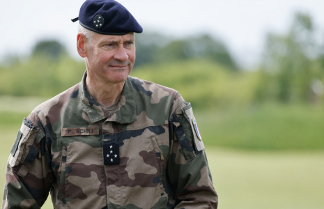 Pierre Schill à Beynes, le 6 mai 2025. ( AFP / LUDOVIC MARIN )