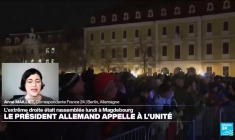 Allemagne : le président appelle à l'unité, l'extrême droite rassemblée lundi à Magdebourg