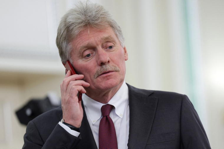 Dmitri Peskov à Astana, au Kazakhstan, le 27 novembre 2024. ( POOL / GAVRIIL GRIGOROV )