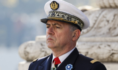 L'Amiral Pierre Vandier, à Paris, le 11 novembre 2021 ( POOL / LUDOVIC MARIN )