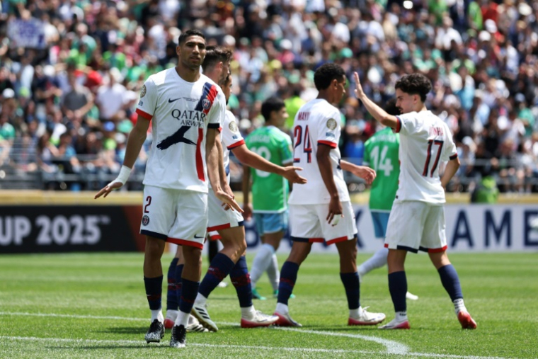 Le PSG, grâce notamment à un but d'Achraf Hakimi, a facilement dominé les Seattle Sounders au Lumen Field le 23 juin 2025 ( Getty / Buda Mendes )