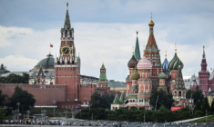 Vue générale du Kremlin et de la cathédrale Basile-le-Bienheureux, à Moscou, le 20 août 2026 ( AFP / Alexander NEMENOV )