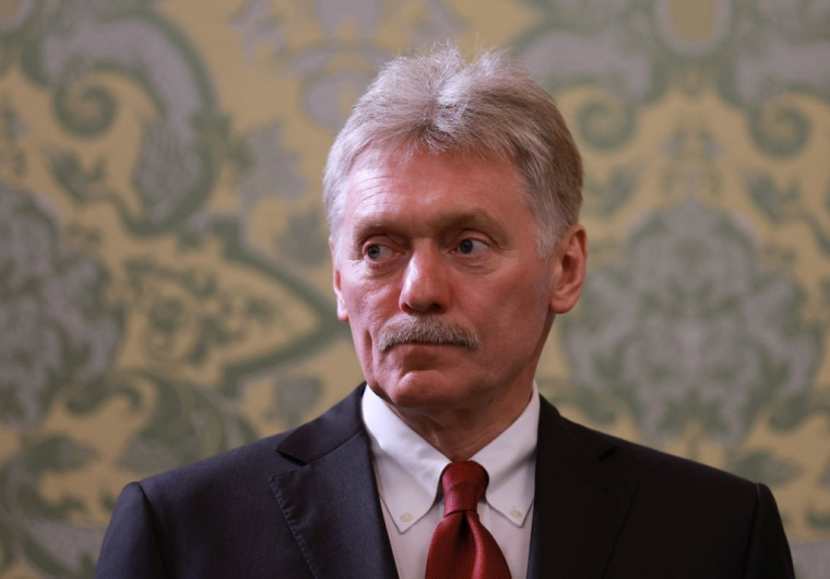 Dmitri Peskov à Moscou, en Russie, le 10 mai 2025. ( POOL / ANTON VAGANOV )
