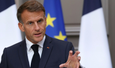 Le président de la République Emmanuel Macron à Paris le 18 septembre 2026 ( POOL / Thomas SAMSON )