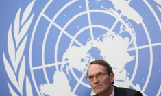 Erik Møse, président de la Commission d'enquête internationale des Nations unies sur l'Ukraine, à Genève